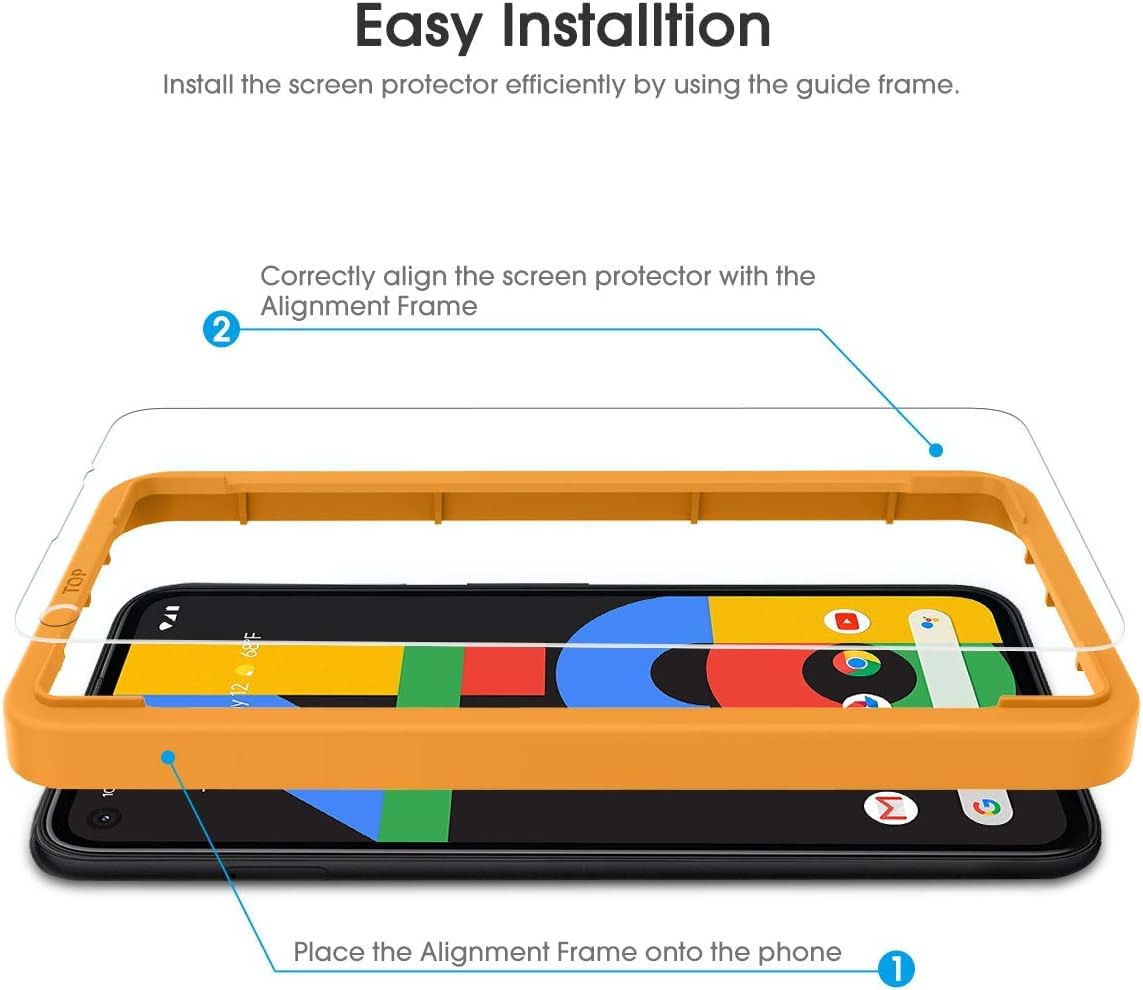 Amazon.com: OMOTON [4 Pack] Screen Protector for Google Pixel 4a